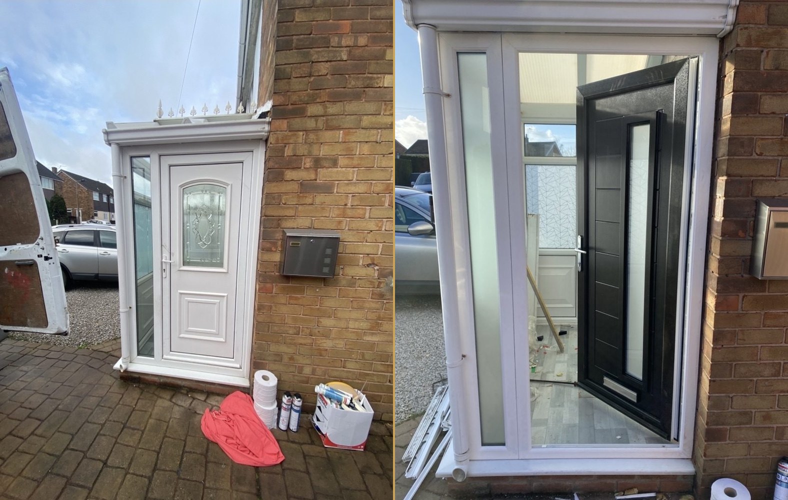 Before and after — Huddersfield Windows installation
