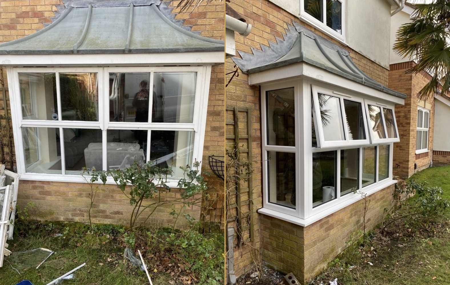 Before and after — Huddersfield Windows installation