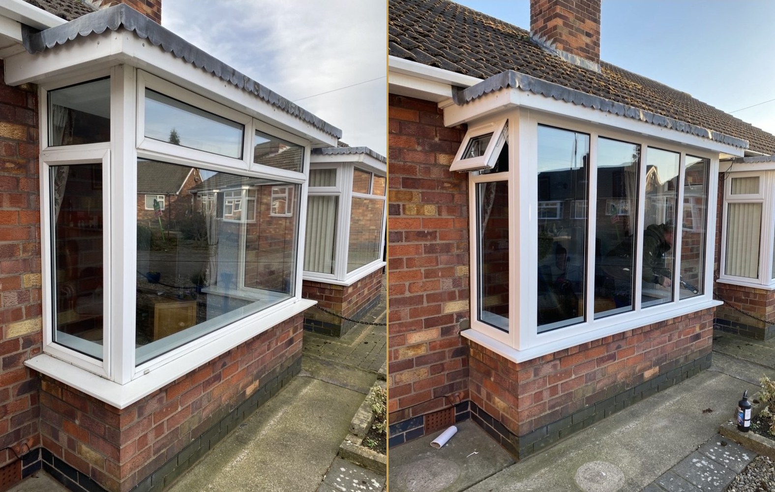 Before and after — Huddersfield Windows installation