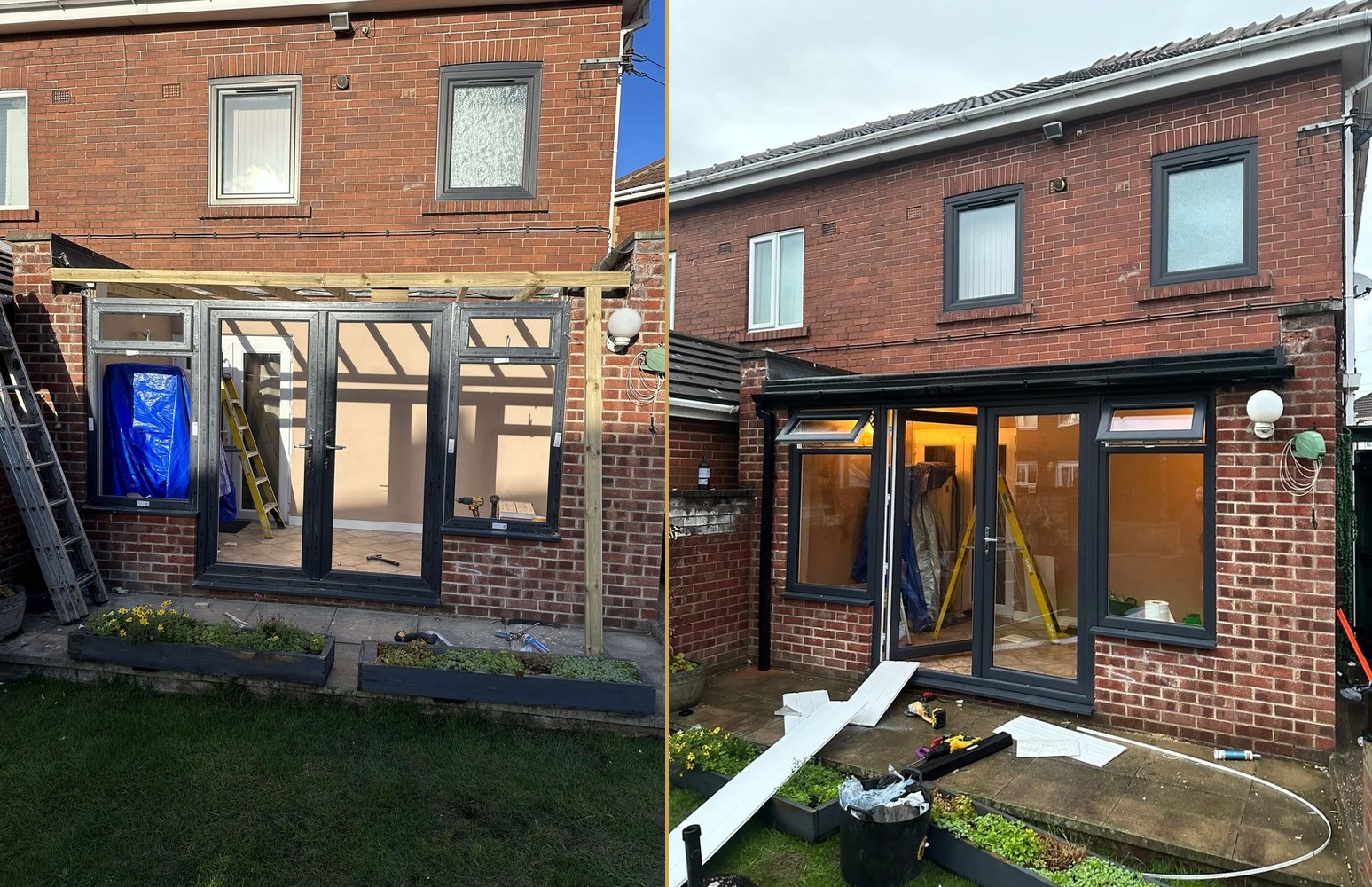 Before and after — Huddersfield Windows installation